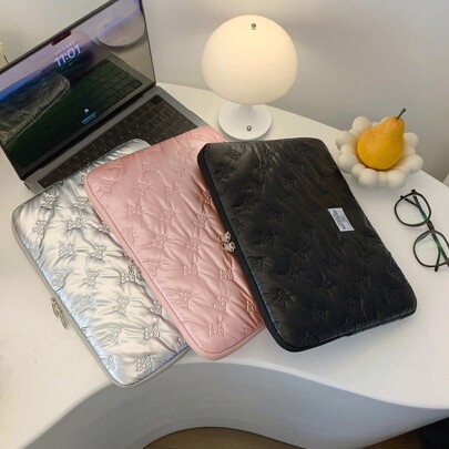 1 szt. Etui na laptopa z wzorem muszki, etui na tablet, ładny design, błyszczące, amortyzujące wstrząsy, pasuje do iPada 10,2"/10,9"/11", laptopa 13"/14", prezent dla przyjaciół i rodziny