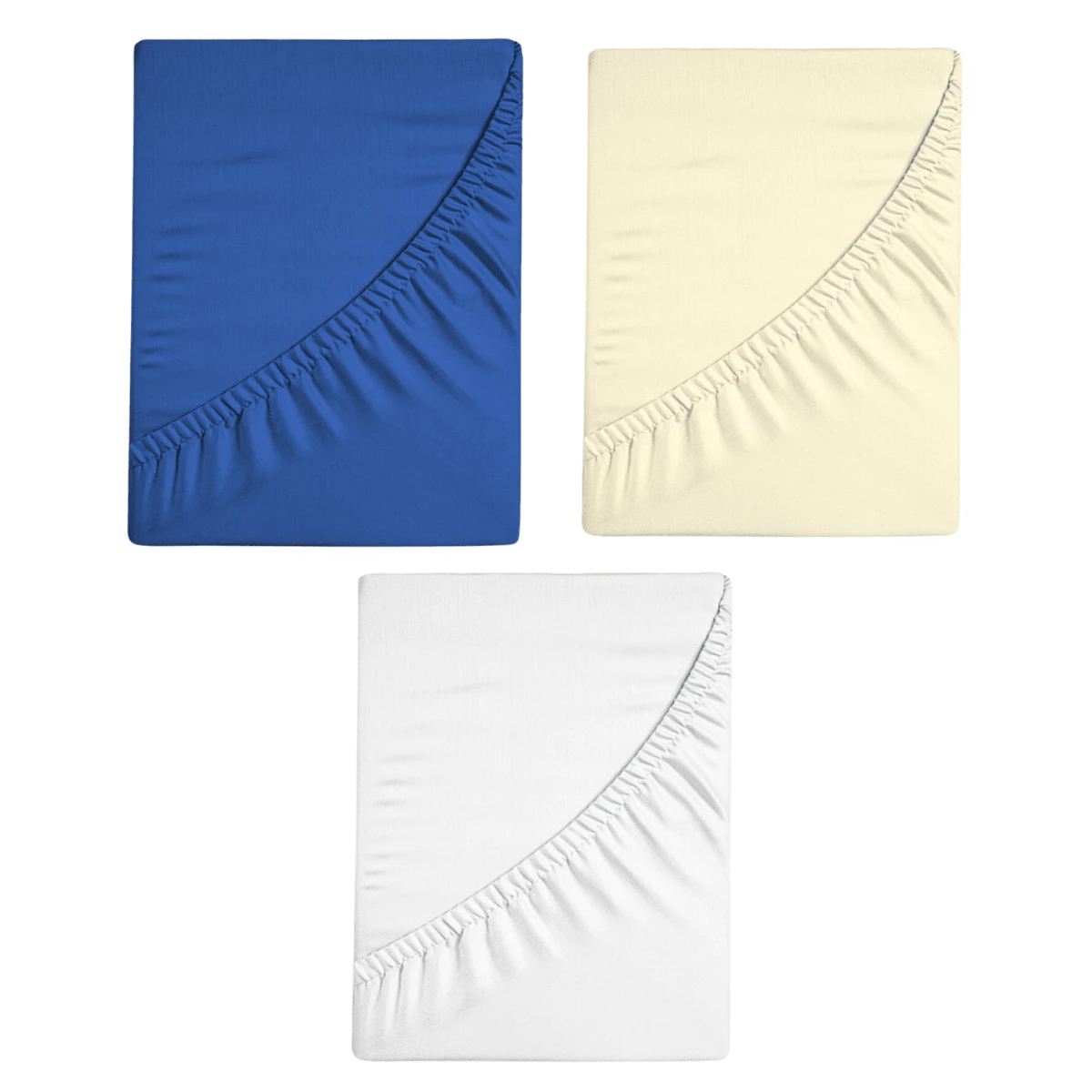 Kit 03 Loose Fitted Crib Sheets American Standard Percale 200 Thread Count 100% Cotton - Beige - View 1