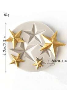 Cartoon Moon Star Cloud Silicone Fondant Cake Mould, Chocolate Clay Mould, Resin Mould, Chocolate Mould
