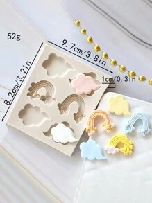 Cartoon Moon Star Cloud Silicone Fondant Cake Mould, Chocolate Clay Mould, Resin Mould, Chocolate Mould