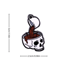 Coffee For Your Head Enamel Lapel Pin Collect Badge Cute Gift Jewelry Adorn Backpack Hat Collar Brooches Skull Skeleton Halloween Pin For Clothes Bag Charm School Kpop Teacher Supplies Bag Charms Office Accessories Shirts Jacket Christmas Autumn-Winter Accessories,Suitable For Teens, Youth,Men,Casual, Outdoor, Athletic, Vacation, Graduation Gifts, Birthday, Daily Wear Clothes Pin Funny Teacher Gifts - Multicolor - View 7