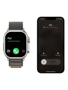 Smartwatch Gt8 Ultra Smart Watch 49mm Answers Call + Gift Bracelet Random Colors Original Immediate Shipping - 橘色+手鍊 - 查看 3