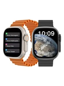 Smartwatch Gt8 Ultra Smart Watch 49mm Answers Call + Gift Bracelet Random Colors Original Immediate Shipping - 橘色+手鍊 - 查看 2