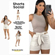 Women Shorts - Màu be - Xem 2