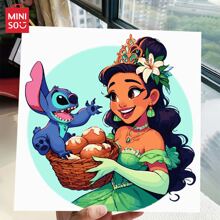 Paint By Numbers Lilo And Stitch Unique Gift Acrylic Drawing By Numbers Cartoon Picture For Living Room Home Decoration - Light Grey - View 1