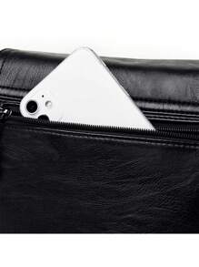 Fashionable Ladies' Shoulder Bag/crossbody Bag/classic Minimalist Square Bag With Double Flap