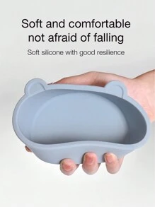 1 件定制硅胶婴儿碗，柔软防摔防烫易清洗喂食碗婴儿洗澡家庭装饰礼物冬夜礼物返校冬季礼物创意男孩女孩情人节 - 裸色 - 查看 5