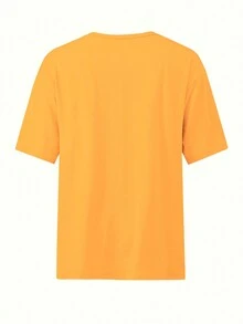 Áo thun nữ tùy chỉnh - Thêm văn bản và hình ảnh của riêng bạn (Ảnh thú cưng/Ảnh tự sướng/Ảnh bạn bè/Ảnh thành viên gia đình) để thiết kế áo thun in cá nhân hóa, logo | Doanh nghiệp | Quà cưới | Quà tặng tiệc sinh nhật | Trang phục Halloween | Giáng sinh, In ảnh thú cưng trên áo thun tùy chỉnh, Quà kỷ niệm, Quà tặng ngày lễ tình nhân, Quà sinh nhật, Quà cưới, Quà tặng bạn thân, Ảnh em bé/Cặp đôi/Gia đình/Thú cưng - Màu vàng - Xem 4