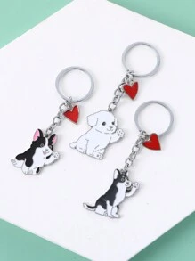 1pc Metalen schattige cartoon gelukszak hanger minnaar cadeau dier mooie huisdier hond sleutelhanger metalen auto sleutelhanger voor vrouwen beste vriend charme
