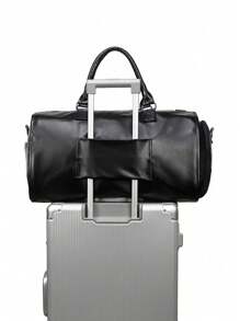 Garment Bag For Travel,Carry On Garment Bag,3In 1 HangingSuitcase Suit Weekender Travel Bag,Set Of 2 With WashBag,Convertible Garment Bag With Shoulder Strap,HangingSuitcase Suit Travel Bags Gym Bag Big Bag Overnight Bag ForSport For SchoolFor Holidav,Transparent Wash Bag Color Random