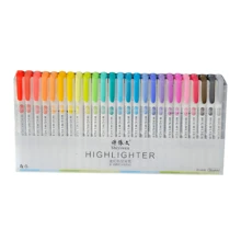 Set Of Mildliner Highlighters Double-Tip Text Markers 25 Pcs - White - View 1
