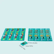 Wooden Fruit & Animal Matching Game, Tabletop Memory Matching Dominoes Puzzle Toy, Educational Logic Cognitive Development Game Cognitive Development,Brain Game,Wooden Games - Multicolor - View 3