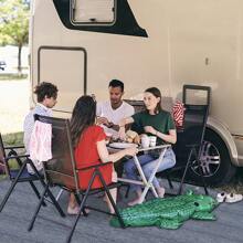 YUENFONG Awning Carpet, Outdoor Camping Mat, Carpet For Tent, Mobile Home Made Of HDPE, Waterproof Tent Tarpaulin With Eyelets (2.5x3m, 2.5x4m, 2.5x5m, 3x3m, 3x4m, 3x5m, 3x6m, 4x5m, 4x6m) - 灰藍色-2.5*3m - 查看 5