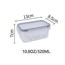 3 件/10 件/14 件/24 件厨房密封食品储存容器，矩形塑料午餐盒，可放入微波炉和冰箱，