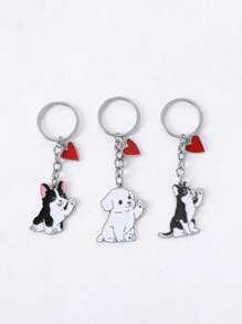 1pc Metalen schattige cartoon gelukszak hanger minnaar cadeau dier mooie huisdier hond sleutelhanger metalen auto sleutelhanger voor vrouwen beste vriend charme
