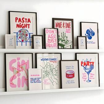 1 件无框厨房艺术印刷品复古墙壁公寓装饰海报时尚引文海报饮料俱乐部帆布画，创意帆布海报防水帆布墙艺术，艺术品壁画可作为礼物、卧室、办公室、客厅、咖啡厅、酒吧、墙壁装饰、家庭和宿舍