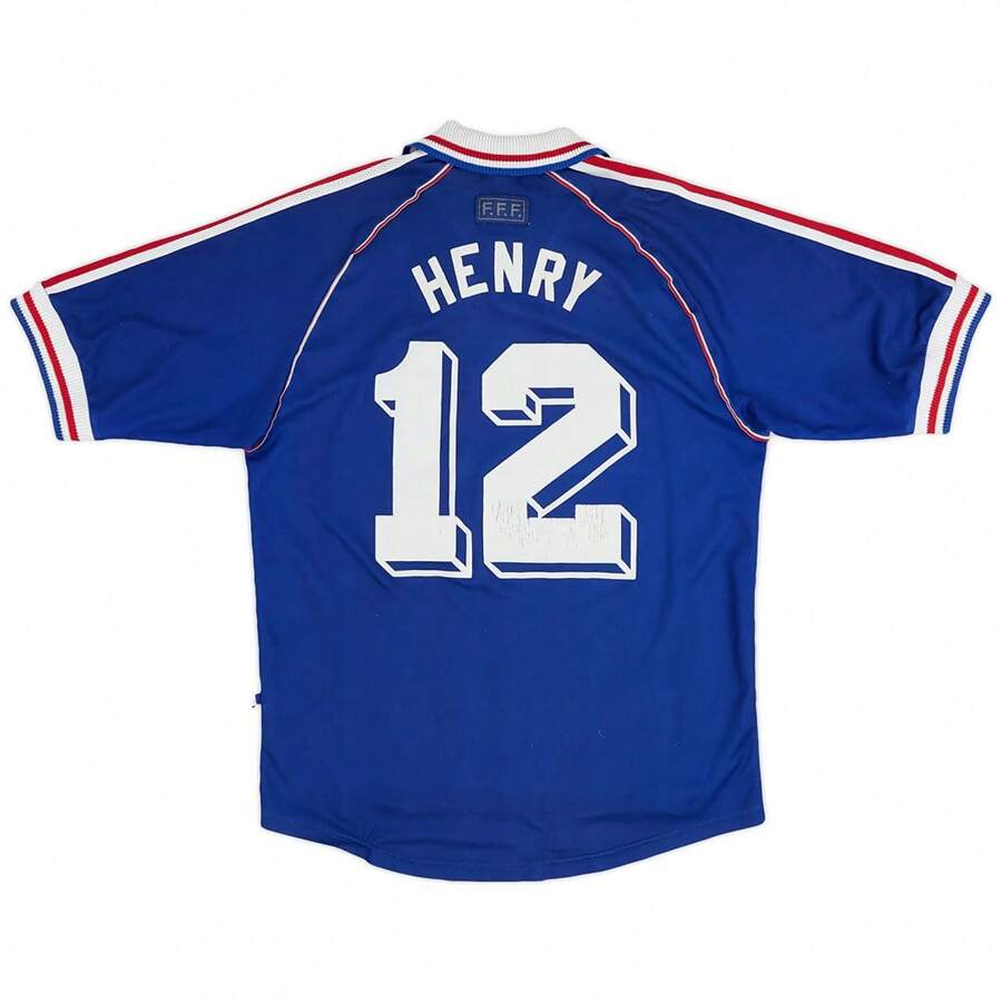 France 98 Retro Zidane Henry Jersey - White - View 1