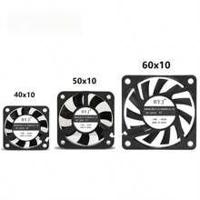 40x40x10mm 50x50x10mm 60x60x10mm 5V 2-Pin PC Computer CPU System Kühler Bürstenlose Kühlventilator Leise Gehäuse Radiator Lüfter