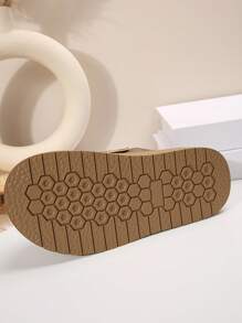 女式加大码美国 5-10 春秋季新款包头一脚蹬厚底穆勒鞋卡其色舒适时尚高端简约厚底休闲鞋 - 卡其色 - 查看 8