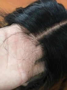 30英吋超長HD蕾絲前瀏海假髮 T-Part 13x5X1 鬆捲髮附嬰兒髮 多色合成纖維耐熱纖維 女款蕾絲假髮，萬聖節 - Natural Black - 查看 9