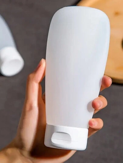 1/3/5 件旅行便携式分配瓶，100 毫升，便携式防漏可再填充挤压瓶，可再填充挤压容器，适用于洗漱用品和化妆包，飞机必需品洗发水、乳液、化妆品、沐浴露