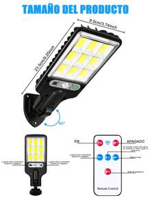 CasaBella 2 piezas super brillante solar Luz de pared Con Control Remoto,lámpara de pared, lámpara de exterior, lámpara solar,luces de jardín LED impermeables,farola solar,Lámparas solares,Luz Solar Para Exteriores,Interruptor temporizador automático,Luces De Seguridad Ip65 A Prueba De Agua Y Energía Solar Para Jardín, Patio, Puerta Frontal Y Cercado