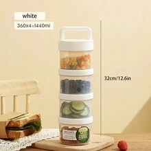 1pc Keep Fit Salad Meal Cup, Single/Double Layered Salad Container For Lunch, Portable Fruit And Vegetable Salad Cups Container With Fork & Salad Dressing Holder