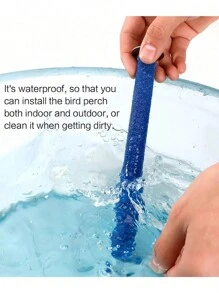 1pc Parrots Colored Sanding Station Bars With Grinding Claw Stick,Pet Birdcage Standing Rod Toy,Birdcage Accessory,Grinder,Bird Training Supplies,Perches Stand,For Parrot, Thrush And Peony Bird To Bite And Grind Their Beaks And Claws, Bird Perching Stand Accessory,Small Parrots, Parakeets, Cockatiels, Lovebirds Chewing Stick,Random Color - Multicolor - View 7