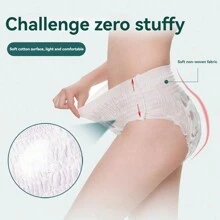 50 Miếng Băng Vệ Sinh, Quần, Quần Yên Tâm, Quần Vệ Sinh Kinh Nguyệt, Quần Ngủ Nữ, Dùng Ban Đêm, Quần Dì Kinh Nguyệt, Quần An Toàn Ban Đêm, Miếng Lót Chăm Sóc Phụ Nữ - trắng - Xem 1