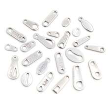 50pcs Stainless Steel Small Charms Pendants For Extension Tail Chains Pendant DIY Jewelry Making Findings Accessories Necklace Bracelet - Steel - View 7