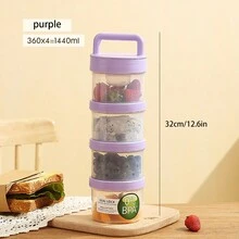 1pc Keep Fit Salad Meal Cup, Single/Double Layered Salad Container For Lunch, Portable Fruit And Vegetable Salad Cups Container With Fork & Salad Dressing Holder