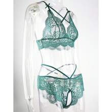 Sexy Lingerie Set For Women: Lace Bra And Briefs With Open Cut And Adjustable Straps. Perfect For Honeymoon Or Valentine's Day. A Cheeky Lingerie Set That Includes A Lace Bra And Briefs With Open Cut And Adjustable Straps.