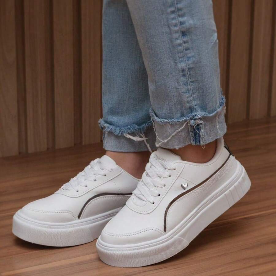 Women Wedge Sneakers - Màu Hồng Tươi - Xem 1