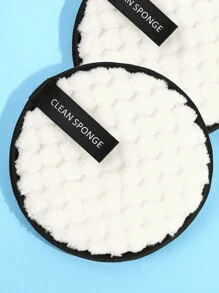 1/3 卸妆粉扑、柔软亲肤面巾、清洁工具，方便旅行 - 彩色 - 查看 7