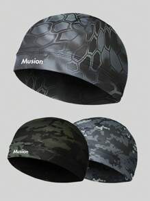 Musion 1/3PCS Head Cover Helmet Inner Cap Absorb Sweat Super Cool Under Skull Cap For Sports Helmet - Multicolor - View 10