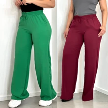 Kit 2 Women's Duna High Waist Pantaloons - 黑綠旗 - 查看 6