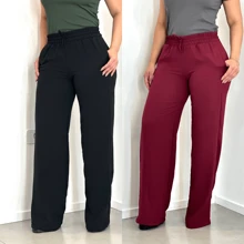 Kit 2 Women's Duna High Waist Pantaloons - 黑綠旗 - 查看 4