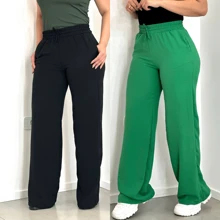 Kit 2 Women's Duna High Waist Pantaloons - 黑綠旗 - 查看 2