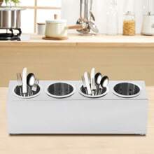 Commercial Stainless Steel Flatware Organizer: Durable Silverware Stand For Restaurant And Kitchen Use - 1 - 查看 2