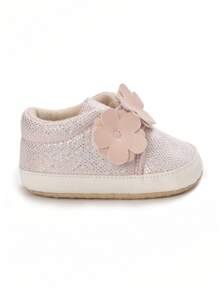 Zapatos para bautizo de recién nacido, zapatos de pram suaves rosa para bebé - Rosa - Ver 7