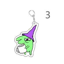 Smiling Acrylic Keychains Adult Pim Charlie Alan Keyring For Accessories Bag Pendant Key Chain Ring Jewelry Fans Friends Gifts - Multicolor - View 4