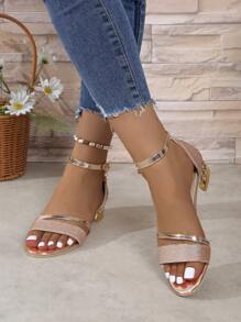 Sandalias de tacón alto para mujer, ideales para playa, viajes y días festivos. Modelo nuevo 2025