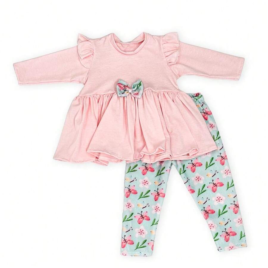 Baby Girl Butterflies Set - Màu Hồng baby - Xem 1