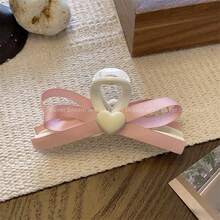 1 kẹp tóc hình trái tim nơ ruy băng thanh lịch kẹp tóc công chúa phụ kiện tóc cho phụ nữ - Nhiều màu - Xem 7