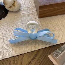 1 kẹp tóc hình trái tim nơ ruy băng thanh lịch kẹp tóc công chúa phụ kiện tóc cho phụ nữ - Nhiều màu - Xem 6