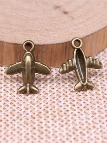 20pcs/Bag 15x13mm Aircraft Airplane Airbus Charms For DIY Earring, Necklace, Bracelet, Keychain Making DIY Jewelry Making - Airplane - View 4