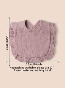 3pcs/Set Early Spring Pink And Purple Baby Bib