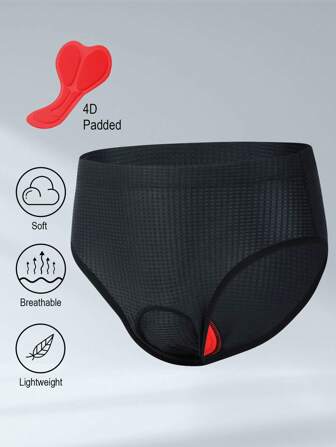 BEROY Women's Cycling Underwear Padded Bike Shorts Mesh Biking Padding Briefs Spin Biker Riding Liner