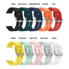 سوار بديل مقاس 22 مم من السيليكون الرياضي لساعة أمازفيت جي تي آر 4/3 برو/2 2 إي/ 47 مم، متوافق مع أمازفيت بايس/ستراتوس 3 وسامسونج جالكسي وهواوي هونر ووتش ماجيك وشاومي مي ووتش - 22mm - مشاهدة 3