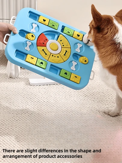 1 件装宠物喂食器、互动喂食玩具、狗狗益智玩具、猫狗互动玩具、狗/猫寻找食物盘、宠物训练玩具、狗狗互动食物盘、宠物碗、带隔板的宠物喂食游戏盘、宠物防呛碗、宠物用品